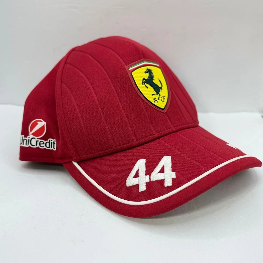 Puma Ferrari F1 Lewis Hamilton 44 Youth Hat Red Snapback Racing Cap 026276 01